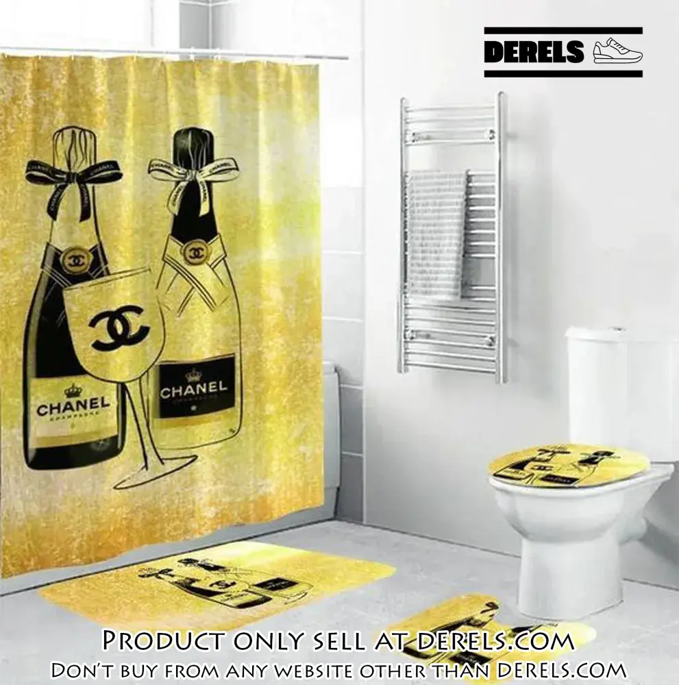 Chanel yellow fashion luxury brand premium bathroom set home decor dr1127862